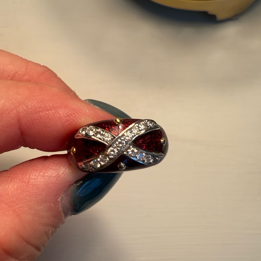 HIDALGO Gold Hand Enameled Diamond Ring